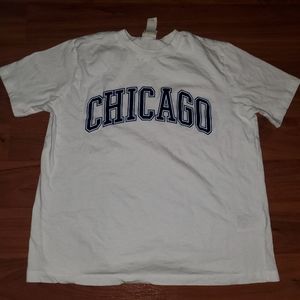 White over sized tee